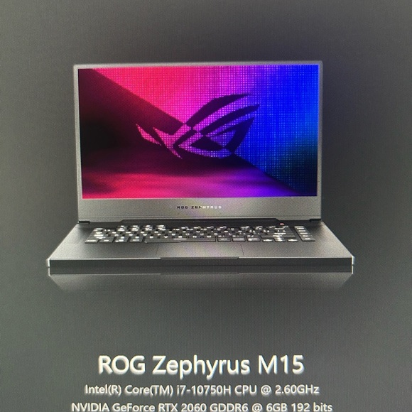 ASUS Black Gaming Laptop with RGB Lighting
